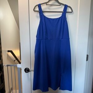 LulaRroe Athletic Athleisure CrissCross Back Dress Knee Length Stretch Workout